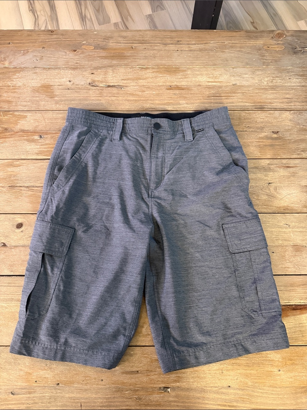 Hurley Men's Gray Cargo Shorts - Heather Charcoal